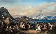 HESS, Heinrich Maria von The Entry of King Othon of Greece into Nauplia Sweden oil painting artist
